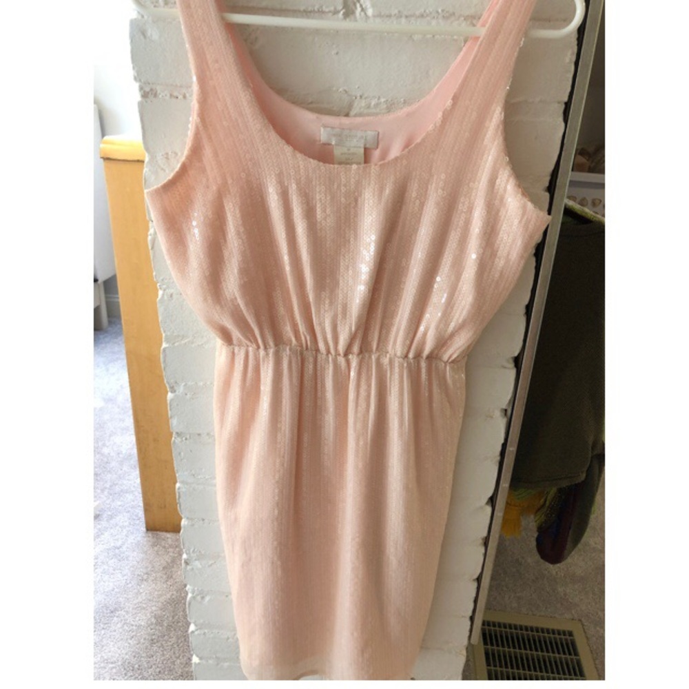 Sequin nude/blush dress
